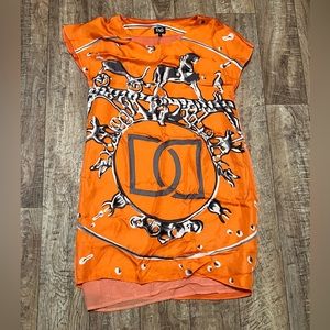 Orange Dolce and Gabbana dress